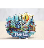 Ahşap İstanbul Temalı Magnet Alk4600
