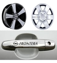 Frontera Kapı Kolu Jant Sticker (10 Adet) Etiket Yapıştırma Z75