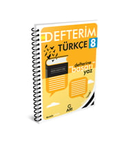 Arı Yayıncılık 2024-2025 Müfredat Yeni Nesil 8.Sınıf Türkçe Defterim (Çok Renkli)