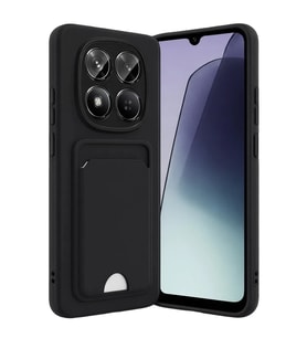Mey İthalat® Redmi Note 15 4G Kelvin Kartvizitli Silikon - Siyah