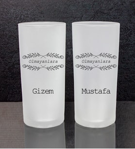 eJOYA Kişiye Özel 2'li Rakı Bardağı 111455