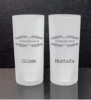 eJOYA Kişiye Özel 2'li Rakı Bardağı 111455