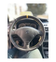 Peugeot 307 Uyumlu Araca Özel Direksiyon Kılıfı (NUBUK NOKTA YÜZÜKLÜ)