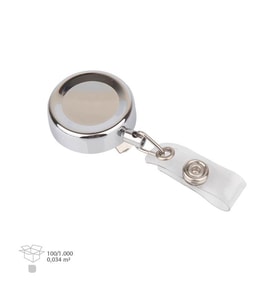 Metal Yoyo Yaka Kartı Tutucu Yuvarlak