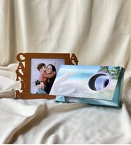 Kişiye Özel Ahşap Canım Annem Çeçeve Ve İnci Kolye Anneye Hediye Seti