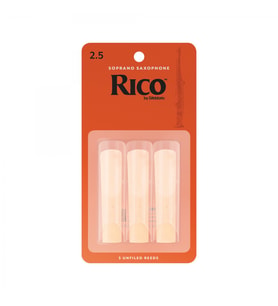 D'Addario RIA0325 Rico Orange Box Soprano Saksafon Kamışı No: 2.5 (Orta Seviye/Eğitim) - 3'lü Paket  Ekonomik Deneme Paketi ve Kolay Çalım