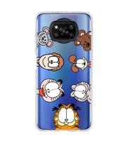 Poco X3 Pro / X3 NFC Uyumlu Garfield Tasarımlı Şeffaf Telefon Kılıfı