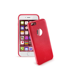 Cellular Line iPhone 6S Plus/6 Plus ile Uyumlu Class Suni Deri Kılıf Kırmızı CLASSIPH655R