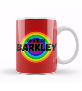 Charles Barkley   Basketball gifts Vintage Retro Rainbow Quotes For BOYS AND Dad Kupa Bardak Porselen