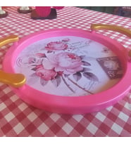 Kulplu Pembe Tepsi