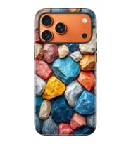 iPhone 17 Pro Max Uyumlu Kılıf Lansman İçi Kadife Temalı Desenli Silikon Kayalıklar