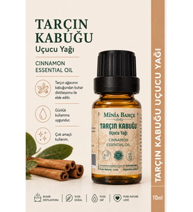 Tarçın Kabuğu Uçucu Yağı – 10 ml Saf ve Katkısız Bitkisel Uçucu Yağ