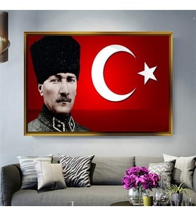 Altın Çerçeveli dekoratif tablo a1144 (Gold)
