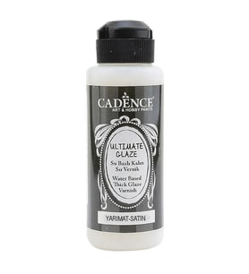 Cadence Ultimate Glaze Su Bazlı Sır Vernik YARI MAT 120 ml. 
