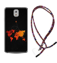 Samsung Note 3 4 5 8 9 20 Ultra 10 Lite Kılıf Boyun Asklı Rasta Silikon İz Bırakan Uçak 1778