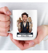 En Başarılı Erkek Terziye hediye Karikatürlü Kupa Bardak