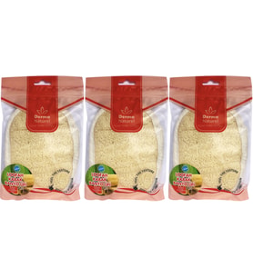 Derma Naturel Loofah Kabak Banyo ve Yüz Lifi (15*24CM) MS-10 (3 Lü Set)