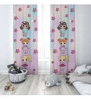 Çocuk Odası Dijital Baskılı 135x260cm Tek Kanat Fon Perde Model 00285
