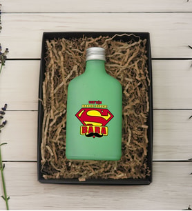 BK Gift Hediye Kutulu Kişiye Özel İsimli Baba Temalı Yeşil Tasarım Cam Şişede 200 ml Kolonya-4, Babaya Hediye, Babalar Günü Hediyeleri, Hediyelik Baskılı Kolonya