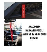 kia tampon ve iç dikiz aynası süsü - içi dış aksesuar- kırmızı renk