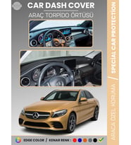 MERCEDES C-CLASS W205 (2014-2020) Torpido Örtüsü Premium Kalite Torpido Koruma Özel Kesim UV Koruma