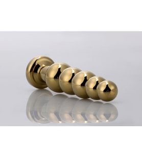 Kullanıma Uygun Lüks Taşlı Pürüzsüz Yapıya Sahip Gold Metal Plug