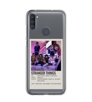 Samsung Galaxy M21 Uyumlu Stranger Things Minimalist Poster Desenli Şeffaf Telefon Kılıfı