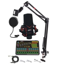 Midex GMX-1 Platinium Set Condenser Mikrofon Ses Kartı Canlı Yayın Paketi (Telefon ve PC)