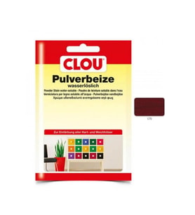 Suda Çözülen Oksit Toz Ahşap BoyasıCLOU Oksit Toz Boya Nr:170 Koyu Maun 12gr