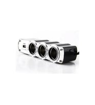 ASTRALED 3 Port 1 Usb Oto Araç Çakmaklık Çoğaltıcı Dönüştürücü Soket Çoklayıcı 12v