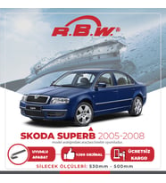 RBW Skoda Superb 2005-2008 Ön Muz Silecek Takımı (Siyah)