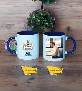 Bilgisayar Öğretmeni Kupa Bardak Lacivert Fotoğraflı Öğretmenler Günü Hediyesi