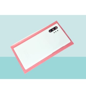 Samsung Galaxy NOTE 10 PLUS Uyumlu Arka Kapak Batarya Kapağı - BEYAZ - FULL LENSLİ
