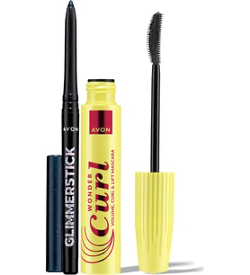 Avon Wondercurl Maskara ve Pırıltılı Göz Kalemi Paketi
