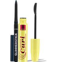 Avon Wondercurl Maskara ve Pırıltılı Göz Kalemi Paketi