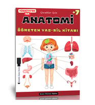 Çocuklar İçin ANATOMİ Öğreten YAZ-SİL Kitabı