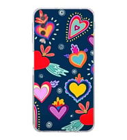 PrintiFy Samsung Galaxy A7 2018 ile Uyumlu Retro Color 3  Kamera Korumalı Şeffaf  Kılıf