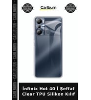 İnfinix Hot 40 İ Şeffaf Clear TPU Silikon Kılıf Telefon Kapağı Mobil Koruma Cihaz Aksesuarı