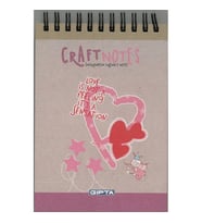 GIPTA CRAFT SPİRALLİ SERT KAPAK A6 BLOKNOT 100 YP. ÇİZGİSİZ DEFTER