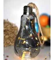 CHERRY Ampül Içinde Led Lamba Pilli 22 Cm Siyah Dekoratif Hediyelik