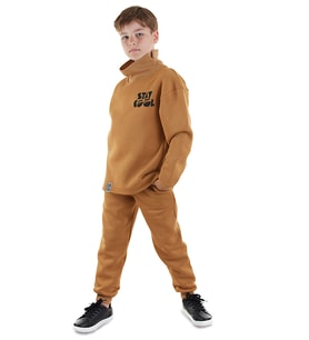 Stay Cool Oversize Erkek Çocuk Hardal Eşofman Takım