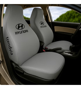 Hyundai Uyumlu Ön Arka Koltuk Kılıfı Takımı – Penye Oto Servis Koruma Seti (Gri)