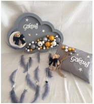 bebek kapı süsü led ışıklı
