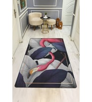 Modern Desenli Dijital Baskı Kaymaz Taban Halı H0235