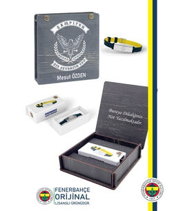 Fenerbahçe Orijinal Lisanslı Fashion Ayarlanabilir Bileklik Kişiye Özel Kutulu (Sarı-Lacivert)