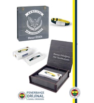 Fenerbahçe Orijinal Lisanslı Fashion Ayarlanabilir Bileklik Kişiye Özel Kutulu (Sarı-Lacivert)