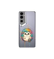 Tecno Pova Neo 2 ile Uyumlu Splash Kirpi Tasarımlı Şeffaf Silikon Kılıf