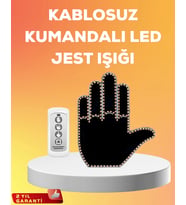 Mey İthalat® Kompakt Tasarımlı Led Jest Işığı – Selam Teşekkür Modları