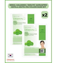 Dermal Canlandırıcı, Yenileyici, Sakinleştirici Centella Asiatica Özlü Kolajen Maske Seti 2 Adet