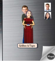 Kişiye Özel Aile Ahşap Magnet -7